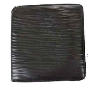 Louis Vuitton EPI Mens Folding Wallets, Black